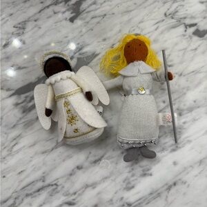 NWT Wondershop Handmade Angel and Doll Ornament Set